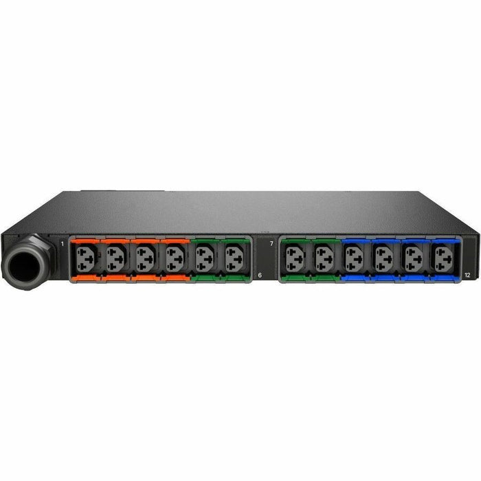Vertiv Geist rPDU MNS3E1R6-12CF18-3TL21A0H10-S | 12-Outlets Switched Monitored PDU | 30A, L21-30P, C13/C19, 3-Phase, Horizontal Mount