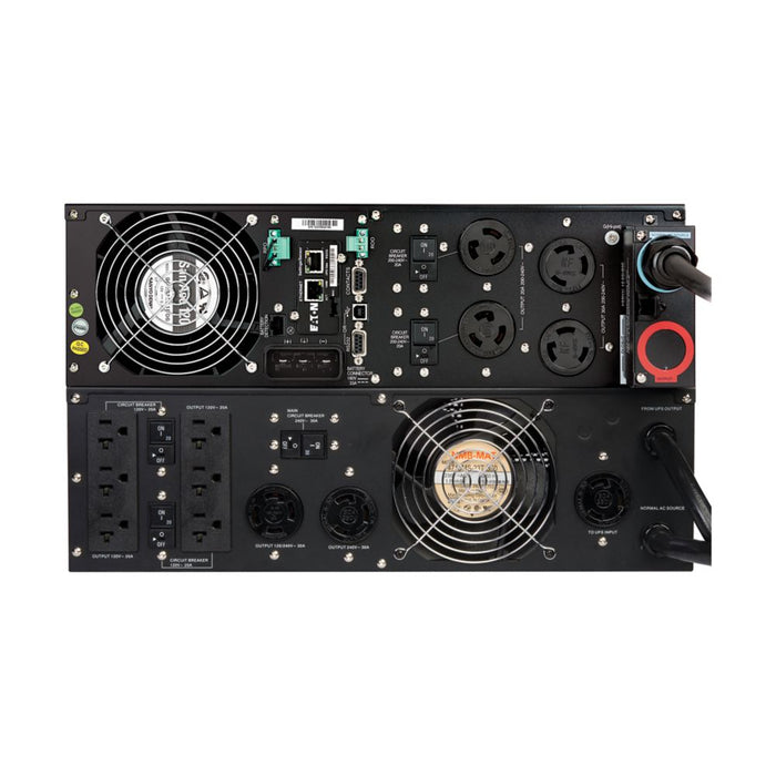 Eaton 9PX UPS, 6U, 3000VA/3000W, L6-30P Input, (6) 5-20R, (1) L6-30R, (1) L14-30R, 120/240V, Rack/Tower, Network Card Included