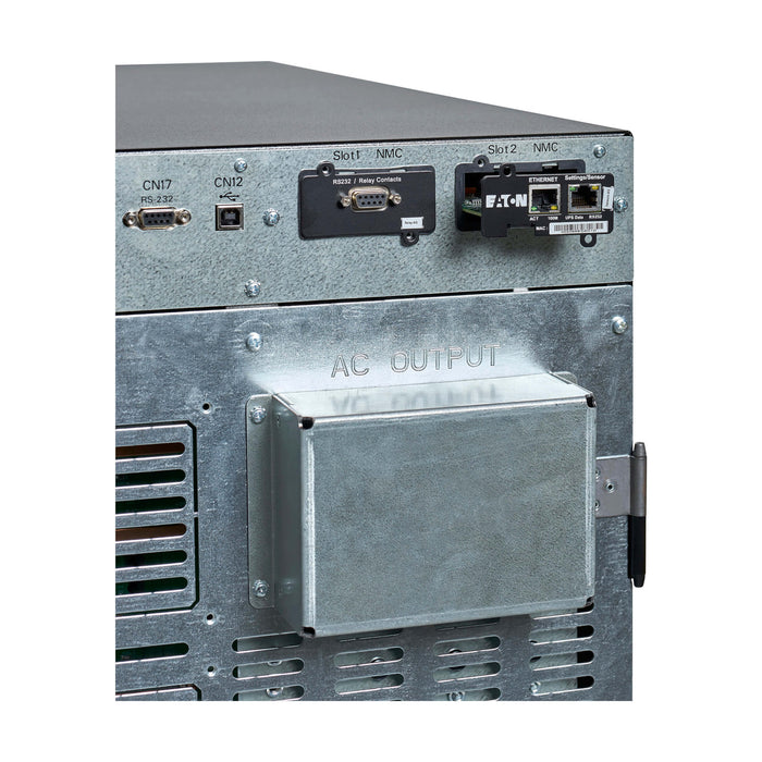 Eaton 9PXM 12kVA 10.8kW 208–240V N+1 Modular Double-Conversion UPS, 21U, Hardwired, 8x 5-20R, L6-30R, L6-20R, L14-30R, TAA