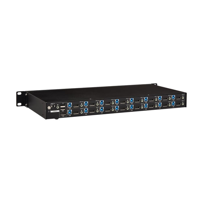 Eaton Tripp Lite 16-Port DisplayPort/USB KVM Switch with Audio, USB Sharing, 4K 60 Hz, 1U Rack-Mount