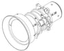 Barco G Lens (0.75 - 0.95 : 1) Short Throw + lens ring - optimized for WUXGA resolution Barco