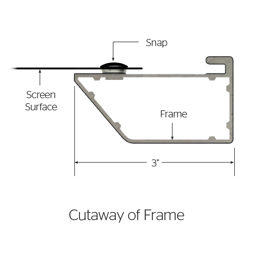 Da-Light | Cinema Contour 49"x87" 100"d HDP 0.6 Fixed Frame 16:9 Da_Lite