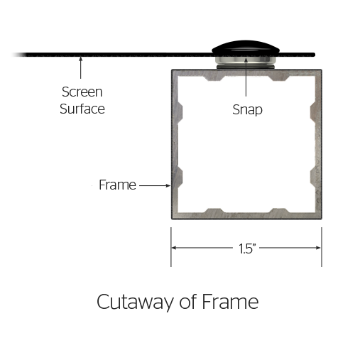 Da-Light | Da-Snap Fixed Frame Projection Screen Da_Lite