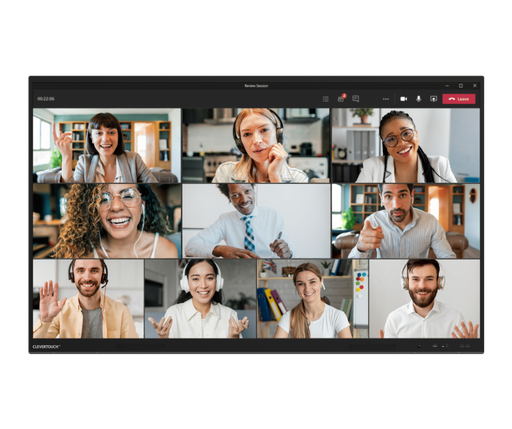 Clevertouch 75" UX PRO Gen 2 - 4K UHD Interactive Display with Clevershare & Wall Mount - Flexible BYOM/BYOD Meeting Solution Clevertouch