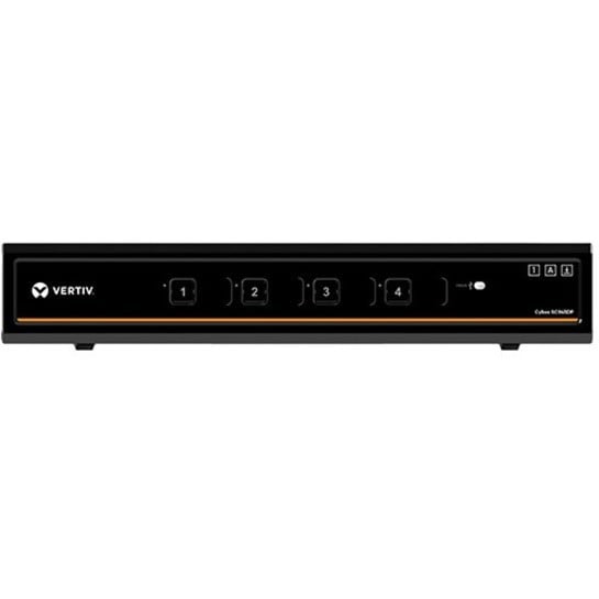 Vertiv Cybex SC945DP-001 Secure KVM Switch | 4-Port Dual-Head | DisplayPort | 4K UHD | NIAP 3.0 | Audio/USB/DPP | CAC Support