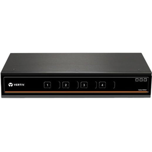 Vertiv Cybex SC945DP-001 Secure KVM Switch | 4-Port Dual-Head | DisplayPort | 4K UHD | NIAP 3.0 | Audio/USB/DPP | CAC Support