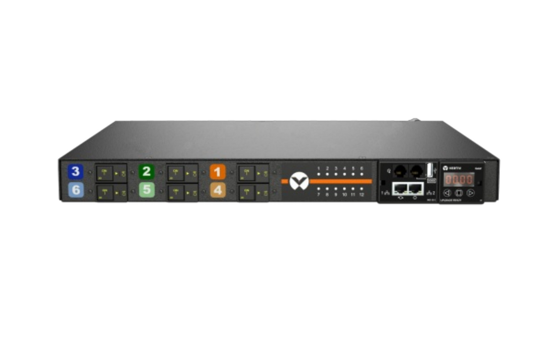 Vertiv Geist rPDU MNR3E1R6-12CF13-3PS56B0H10-S | 12-Outlets | 30A | 3-Phase | Monitored | Horizontal | TAA Compliant