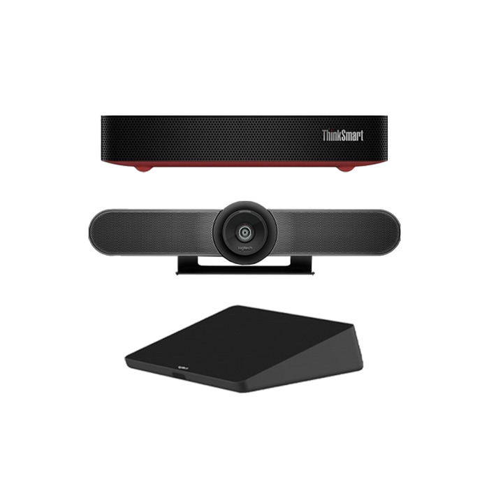 Logitech Small Room with Tap + MeetUp + Lenovo ThinkSmart Core for Microsoft Teams Rooms