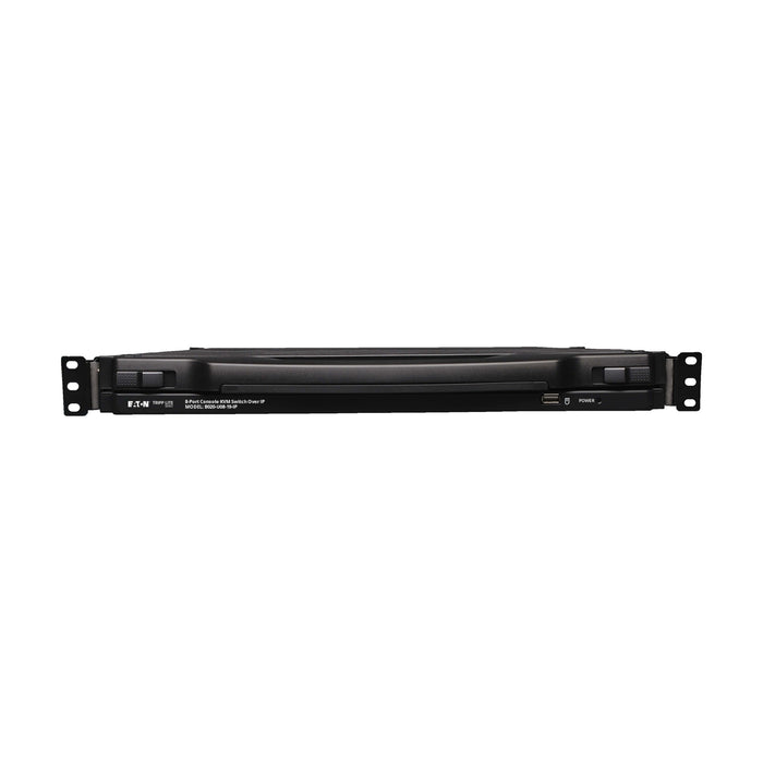 Eaton Tripp Lite NetDirector 8-Port Rack Console KVM Switch with 19" LCD & IP Remote Access – TAA, 1U