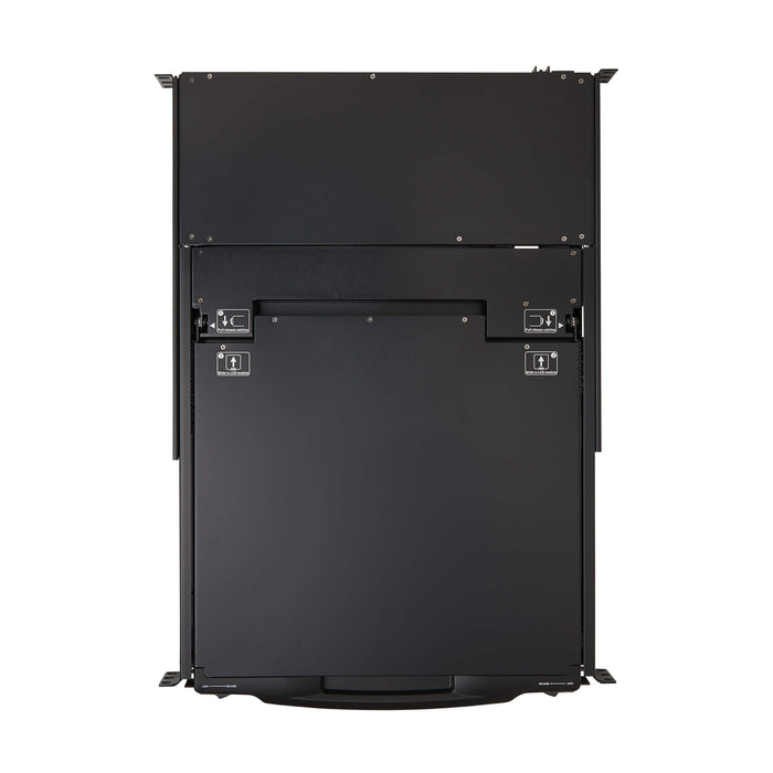 Eaton Tripp Lite 8-Port NetDirector DisplayPort KVM Switch Console with 17" LCD, Dual Rail, 1U Rack-Mount, TAA