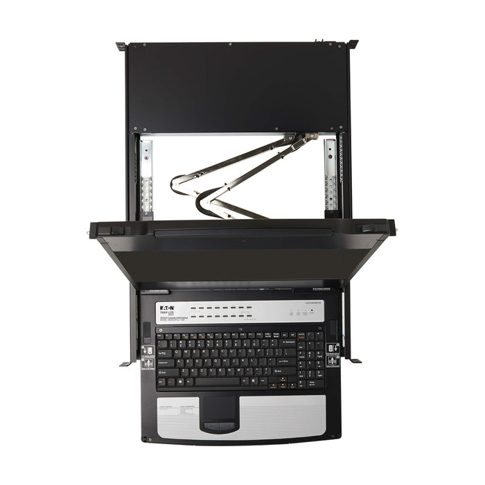 Eaton Tripp Lite 16-Port DisplayPort KVM Switch Console with 17" LCD, IP Remote, Dual Rail, 1U Rack, TAA