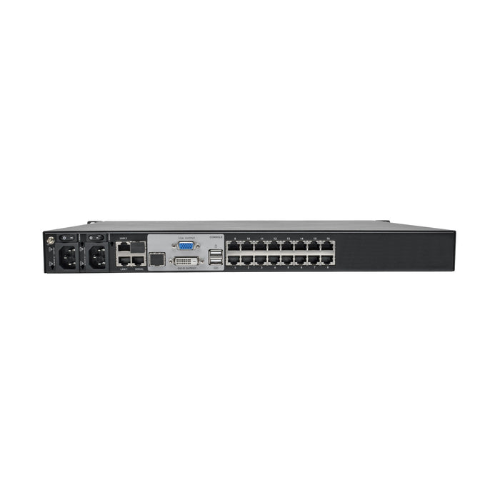 Eaton Tripp Lite NetDirector 16-Port Cat5 KVM over IP Switch with Virtual Media, 2 Remote + 1 Local User, 1U Rack-Mount, TAA