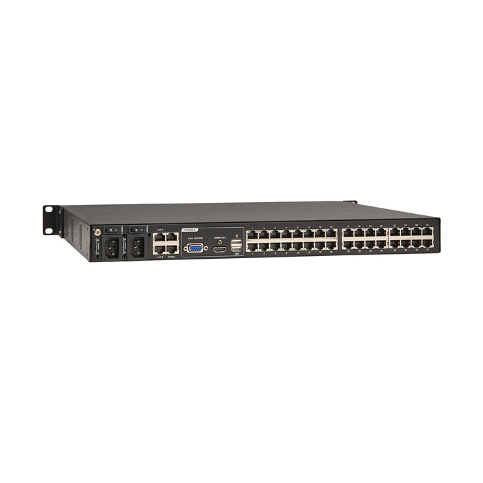 Eaton 32-Port Cat5e KVM over IP Switch with Virtual Media, HDMI, Dual Power – 1U Rackmount (B064-032-01-IPH)
