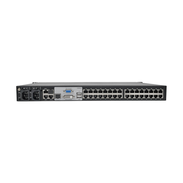 Eaton Tripp Lite NetDirector 32-Port Cat5 KVM over IP Switch – 2 Remote + 1 Local User, Virtual Media, TAA, 1U Rack-Mount (B064-032-02-IPG)