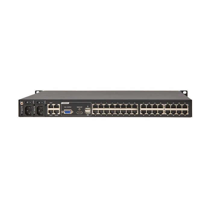 Eaton 32-Port Cat5e KVM over IP Switch – 2 Remote/1 Local User, HDMI, 1U Rackmount, TAA