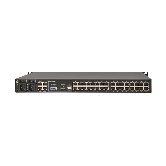 Eaton 32-Port Cat5e KVM over IP Switch – 3 Remote/1 Local User, Virtual Media, HDMI, 1U Rack-Mount, TAA
