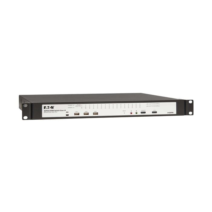 Eaton 32-Port Cat5e KVM over IP Switch – 3 Remote/1 Local User, Virtual Media, HDMI, 1U Rack-Mount, TAA