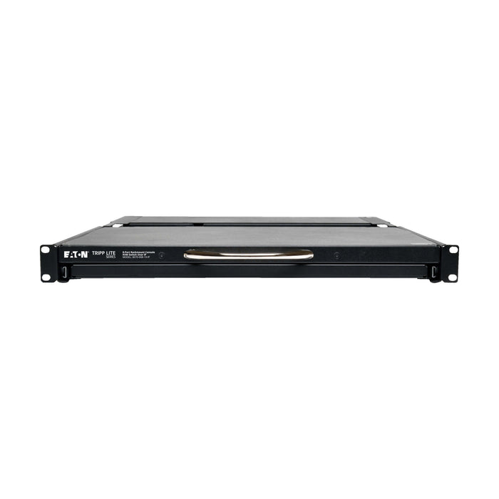 Eaton Tripp Lite NetCommander 8-Port Cat5 KVM over IP Switch with 19” LCD – 1 Local + 1 Remote User, 1U Rackmount, TAA