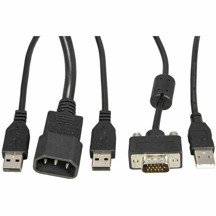 Vertiv Avocent LRA185KMM-G01 18.5" TAA 1U Rackmount KVM Console – 8-Port LCD