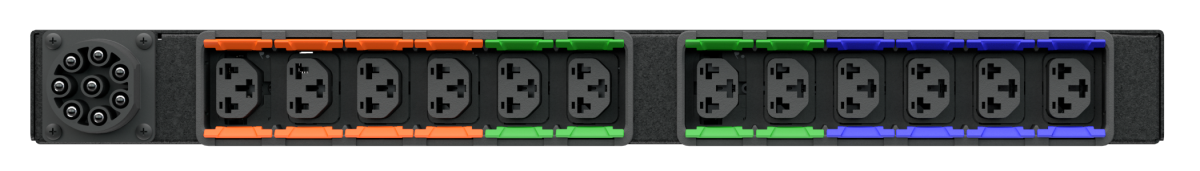 Vertiv VP4UU1A0 PowerIT rPDU, 1U Horizontal, 11.0kW, EC Monitored, 12x C13/C19, Universal Inlet