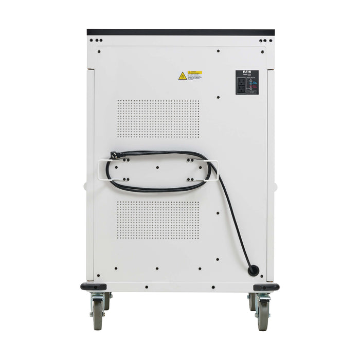 Eaton Tripp Lite Safe-IT 36-Device UV Mobile Charging Cart, 120V, Antimicrobial, Wood-Grain Top – White