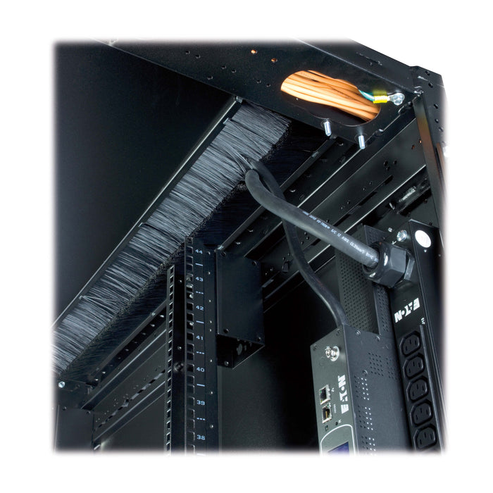 Eaton Paramount 48U Extra-Deep Wide Server Rack Enclosure – 48" Depth, Doors Included, No Side Panels, TAA Compliant