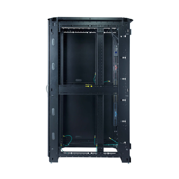 Eaton Paramount 51U Server Rack Enclosure, 42" Depth, Lockable Doors, TAA Compliant – No Side Panels