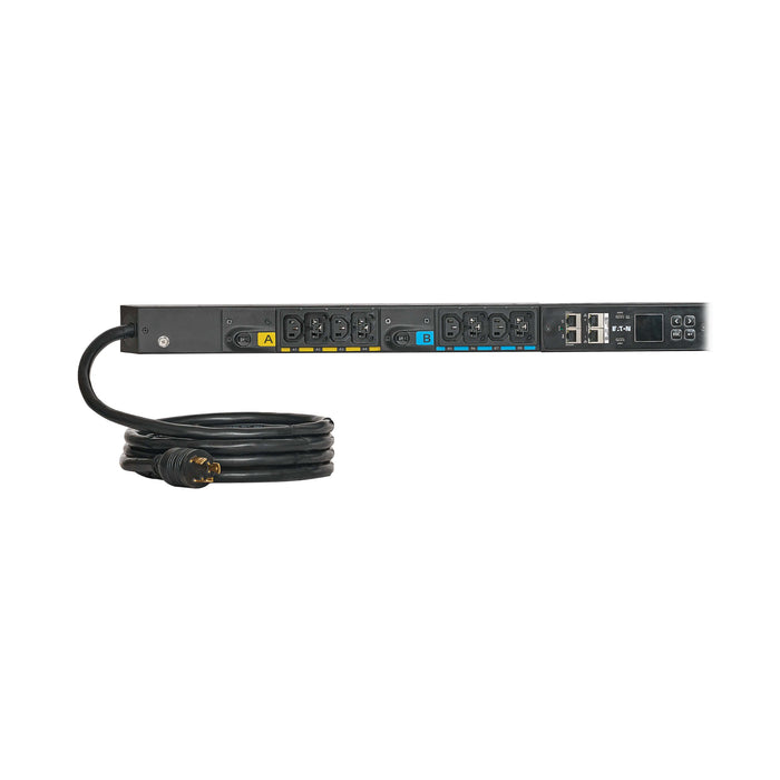 Eaton EVMAL630B Single-Phase Managed Rack PDU G4, 208V, 20 Outlets, 24A, 5.8kW, L6-30P, 10 ft. Cord, 0U Vertical