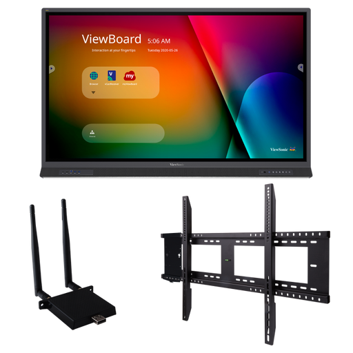 ViewSonic  IFP6552-E1 - 65" 4K Touch Enabled ViewBoard Smart Display with WiFi Adapter and Fixed Wall Mount VIEW