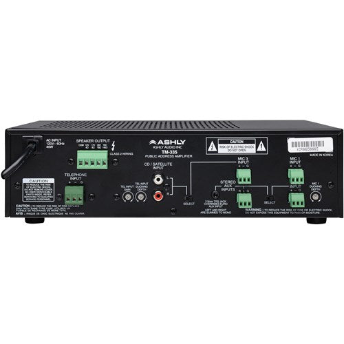 Ashly | TM compact mixer-amplifiers Ashly