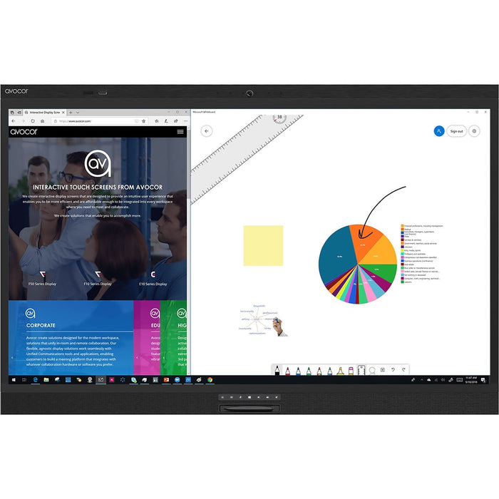 Avocor/AVW-6555 65" | 4K 3840 x 2160 Windows Collaboration Display 16/7 Avocor