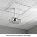 Chief CMS492C | 2' x 2' Above Suspended Ceiling Storage Box with Column Drop CHIEF