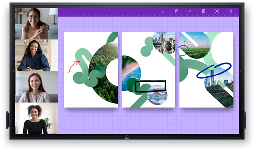 Dell 86 4K Interactive Touch Monitor - P8624QT Dell