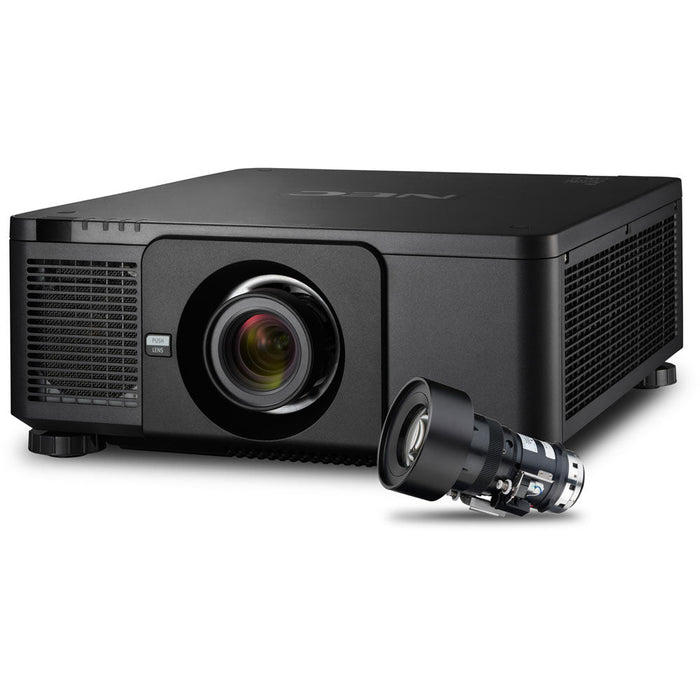 10,000-lumen Professional Installation Laser Projector w/Lens NECPRJ