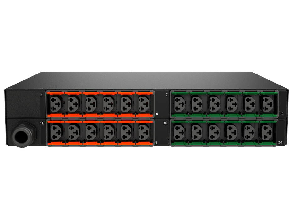 Vertiv Geist VP6N32A0 Monitored rPDU, 30A 208V, 4.9kW, 24 C13/C19 Outlets