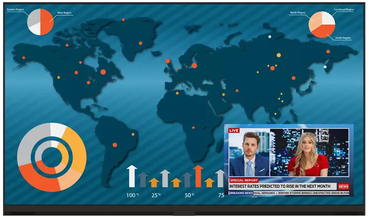 Planar URL136-T UltraRes L Series - All-in-One LED Display Planar