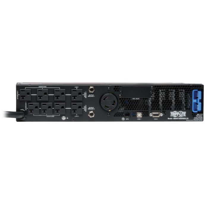 Eaton Tripp Lite SmartPro 3kVA 2.88kW 120V TAA Line-Interactive Sine Wave UPS, 2U Rack/Tower, Extended Runtime, LCD, USB, DB9, Network Card Option
