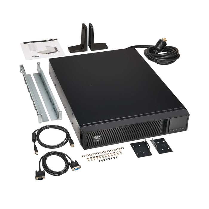 Eaton Tripp Lite SmartPro 3000VA 3000W 120V Line-Interactive Sine Wave UPS - 7 Outlets, LCD, Network Card, USB, DB9, 2U Rack/Tower