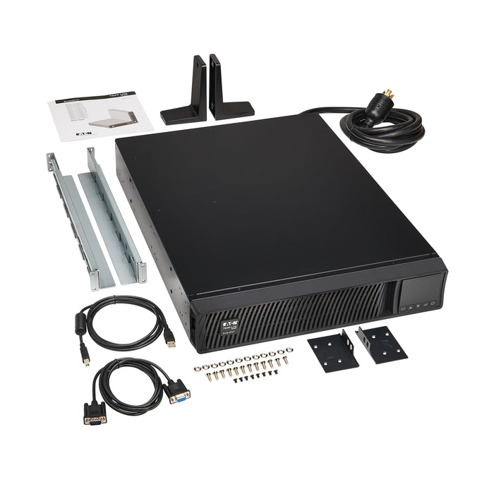 Eaton Tripp Lite SmartPro 3000VA 3000W 120V Line-Interactive Sine Wave UPS with Extended Runtime, WEBCARDLXE, LCD, 7 Outlets, 2U Rack/Tower