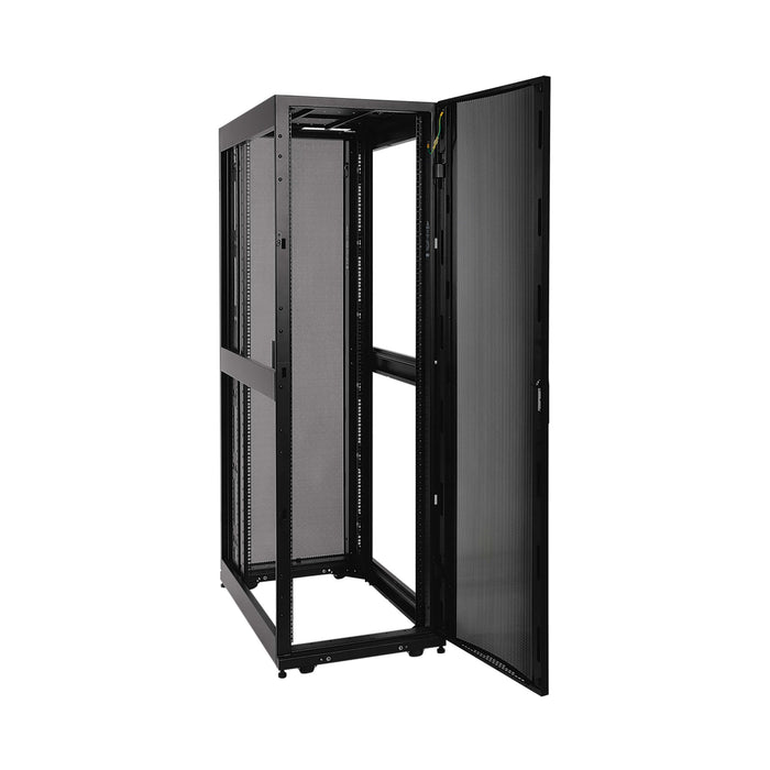 Eaton Tripp Lite SmartRack SR42UB1032 42U Standard-Depth Enclosure Cabinet with Threaded 10-32 Mounting Holes, Doors & Side Panels