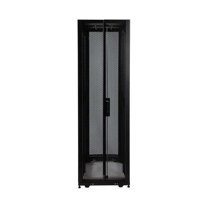 Eaton Tripp Lite 42U SmartRack Shallow-Depth Rack Enclosure Cabinet with Doors & Side Panels – SR42UBSD