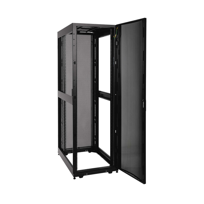 Eaton Tripp Lite 42U SmartRack Shallow-Depth Rack Enclosure Cabinet with Doors & Side Panels – SR42UBSD