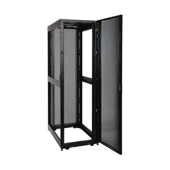 Eaton Tripp Lite SmartRack 45U Mid-Depth Rack Enclosure Cabinet with Doors & Side Panels