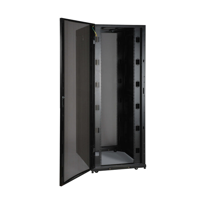 Eaton Tripp Lite 45U SmartRack Wide Standard-Depth Rack Enclosure Cabinet with Doors & Side Panels