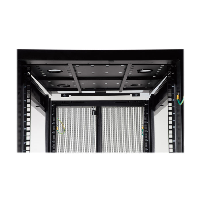 Eaton Tripp Lite 48U SmartRack Wide Standard-Depth Rack Enclosure Cabinet with Doors & Side Panels
