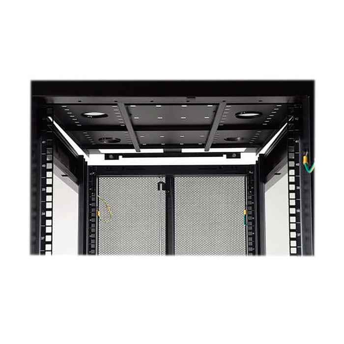 Eaton Tripp Lite 48U SmartRack Wide Rack Enclosure Cabinet with Doors, Side Panels & Shock Pallet – 30" Wide x 42" Deep
