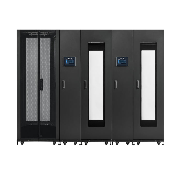 Eaton SmartRack Pre-Configured Modular Data Center – 2x 44U Racks, 2x 12kW Cooling Units, Service Enclosure