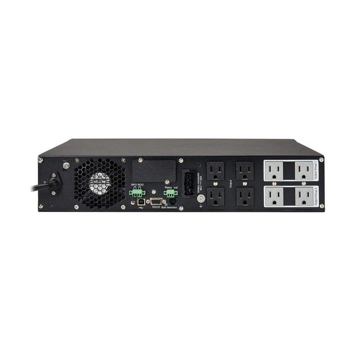 Eaton Tripp Lite SmartOnline 1500VA 1350W 120V 2U Double-Conversion UPS with LCD, Extended Run, USB/DB9, 8 Outlets