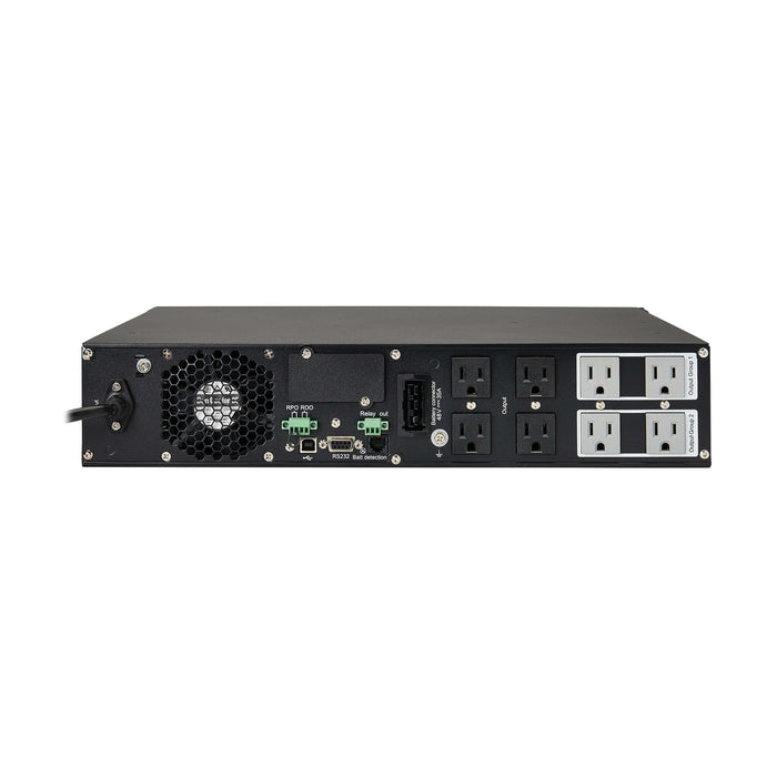 Eaton Tripp Lite SmartOnline 1500VA 1350W 120V Double-Conversion UPS, 2U Rack/Tower, 8 Outlets, LCD, TAA Compliant