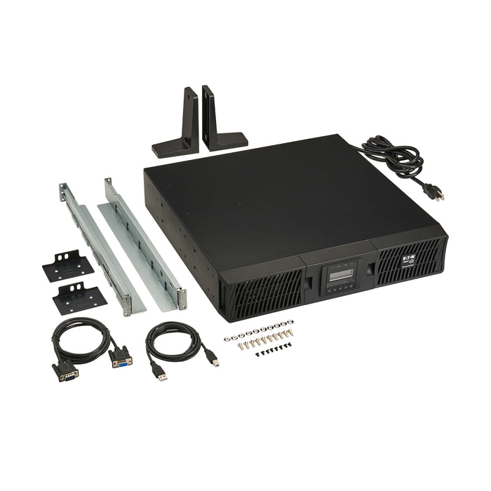 Eaton Tripp Lite SmartOnline 1500VA 1350W 120V Double-Conversion UPS, 2U Rack/Tower, 8 Outlets, LCD, TAA Compliant